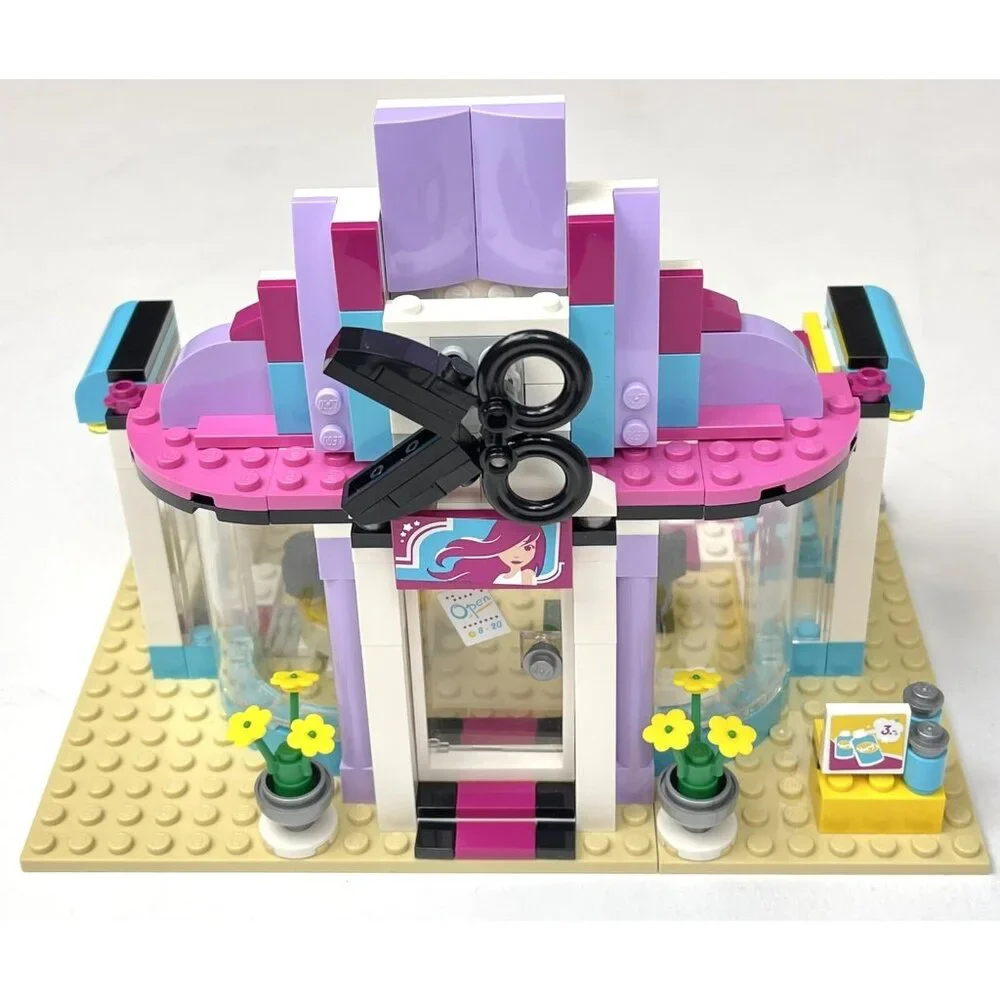LEGO Friends #41093 HEARTLAKE HAIR SALON INCOMPLETE w/ Instructions *1pc Missing